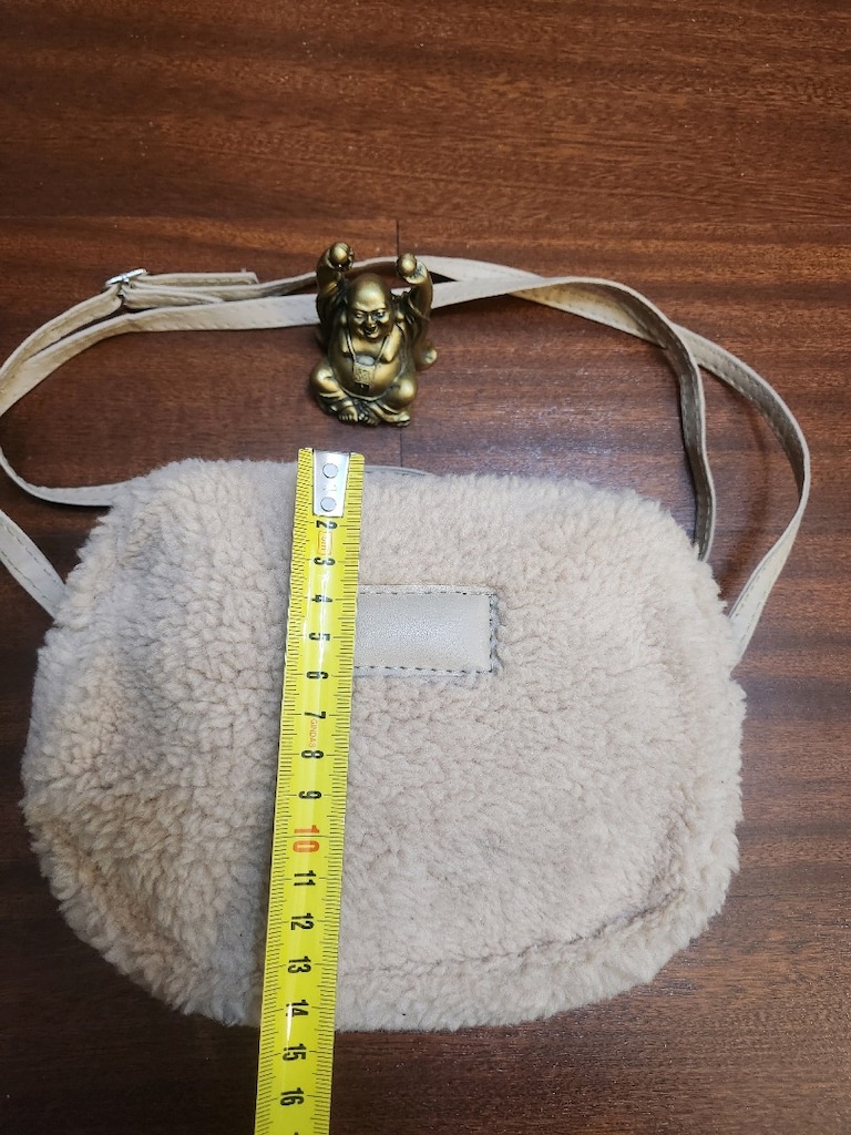 BEJ PELUŞ ÇAPRAZ ÇANTA - 2