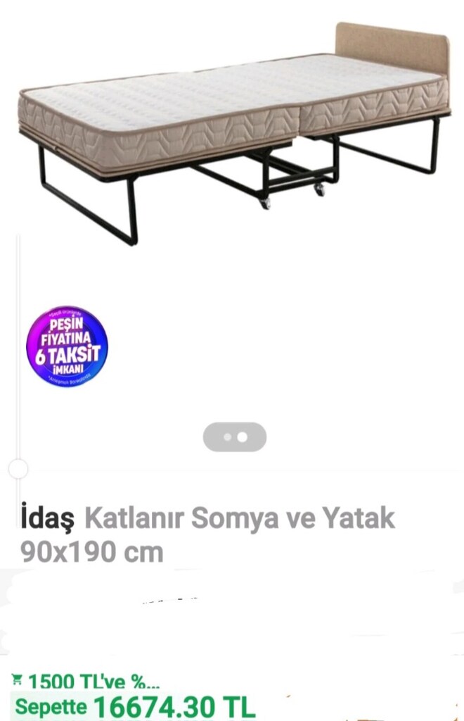 İDAŞ KATLANIR YATAK 90 × 190 - 8