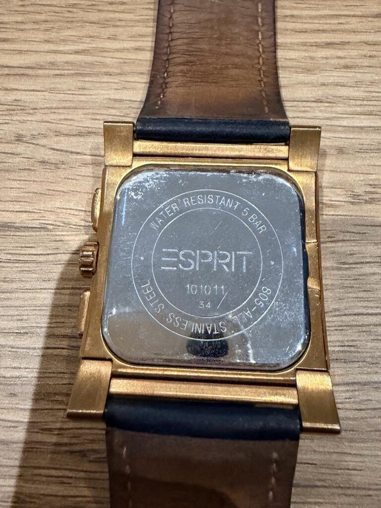 ESPRIT Erkek Kol Saati – Kronograf / Siyah Kadran / Gold Kasa - 3