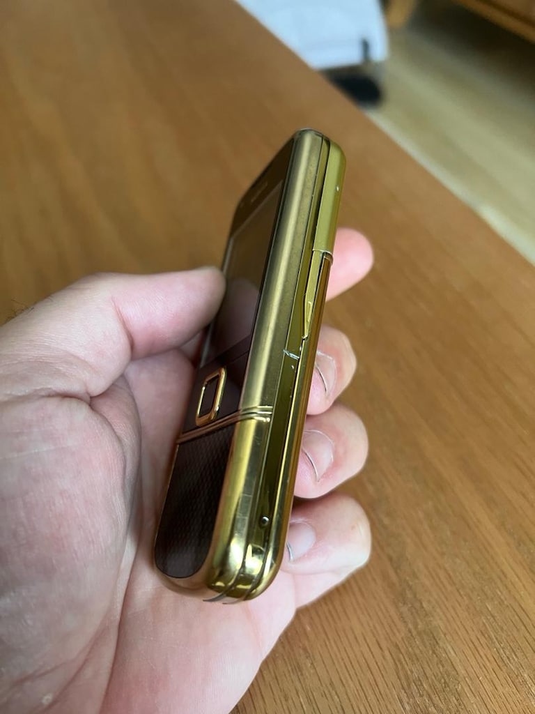 NOKİA 8800 ARTE GOLD ÇİN PARÇA NİYETİNE DEKORLUK PİL YOK KAYITSIZ - 5