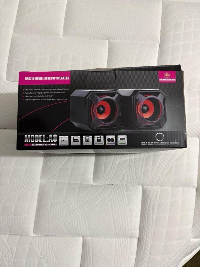 Magicvoice A8 1+1 USB Mini Hoparlör - Speaker (2*5 Watt - 3 Ohm) - 4