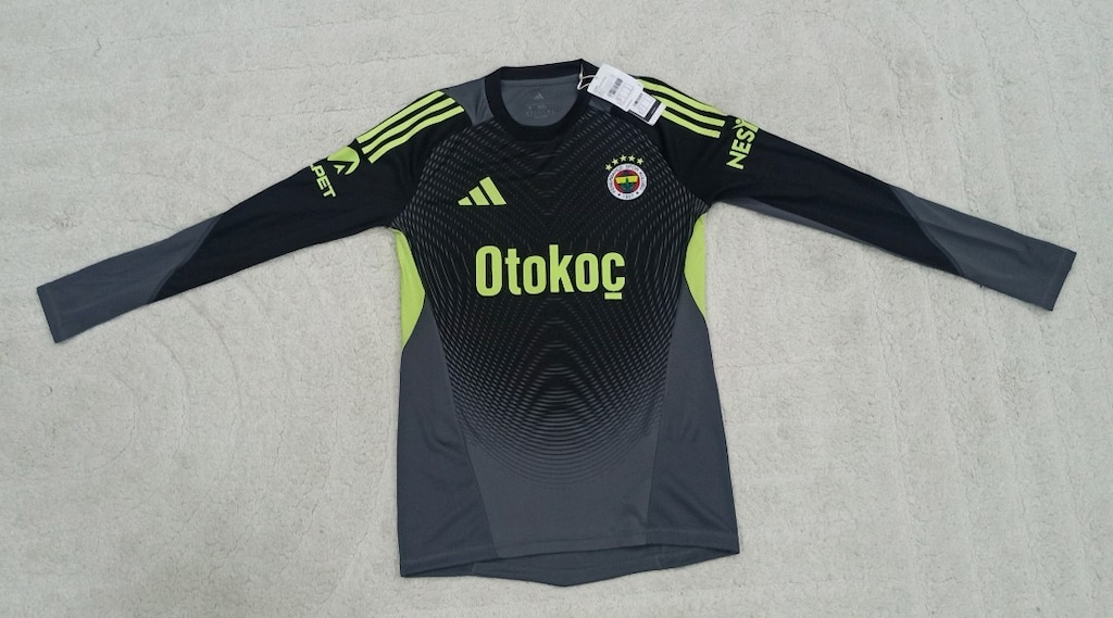 2025-2026 Ederson Moraes Orijinal Fenerbahçe Kaleci Forma Adidas Siyah - 3