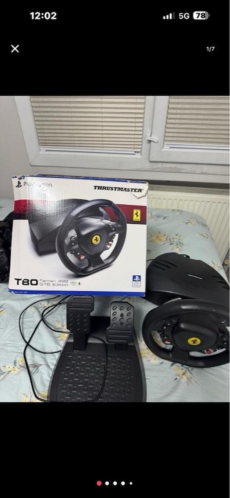 THRUSTMASTER T80 Ferrari 488 GTB PS/PC Direksiyon Seti - 5