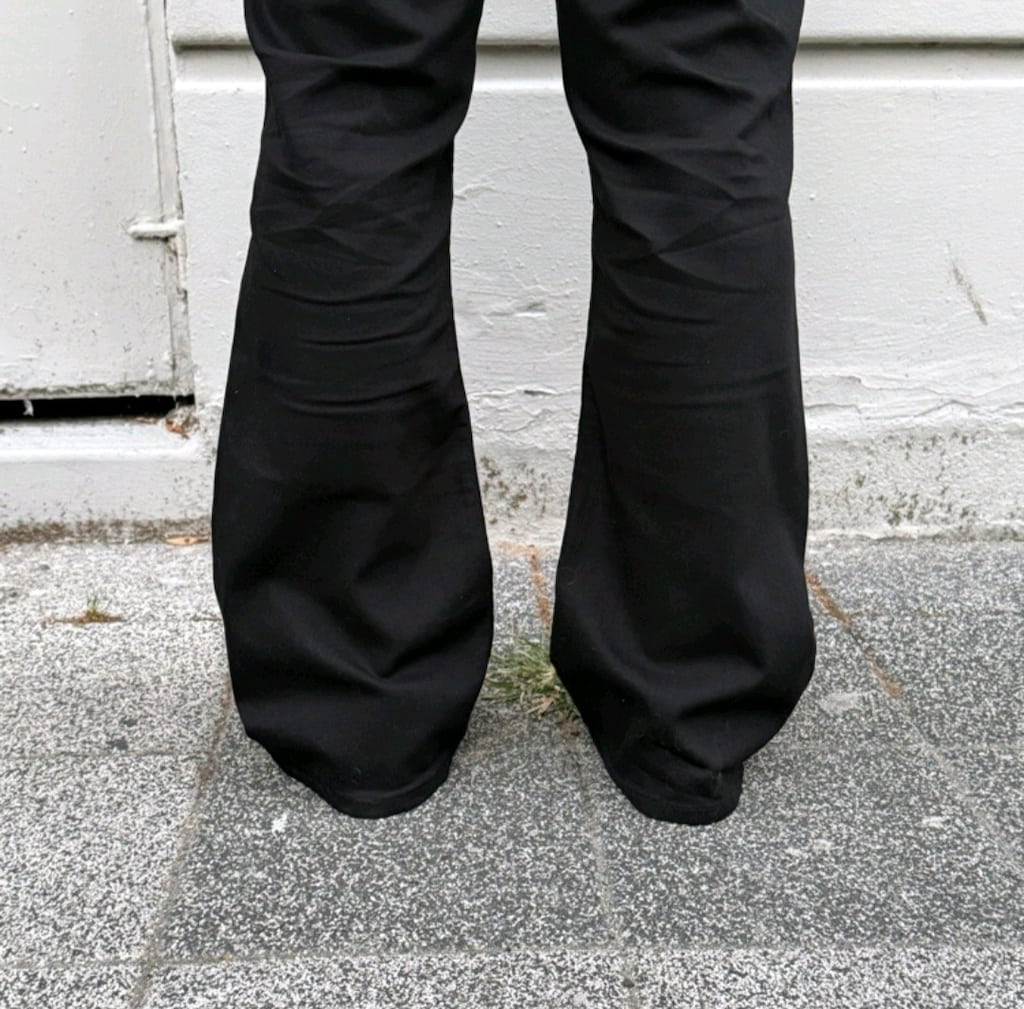 Siyah Bootcut Pantolon