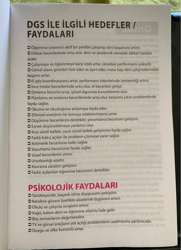 Osman ABALI Dikkat Güçlendirme Seti 15-18 yaş - 3