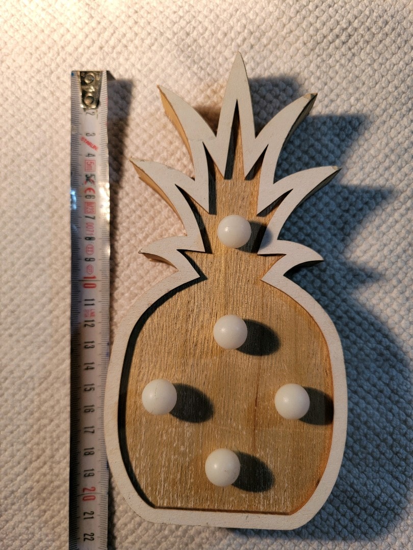 LED Işıklı Ananas Gece Lambası- piller dahil - 6