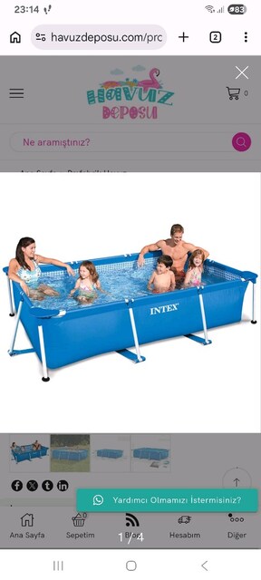 intex havuz 300x200x75 cm