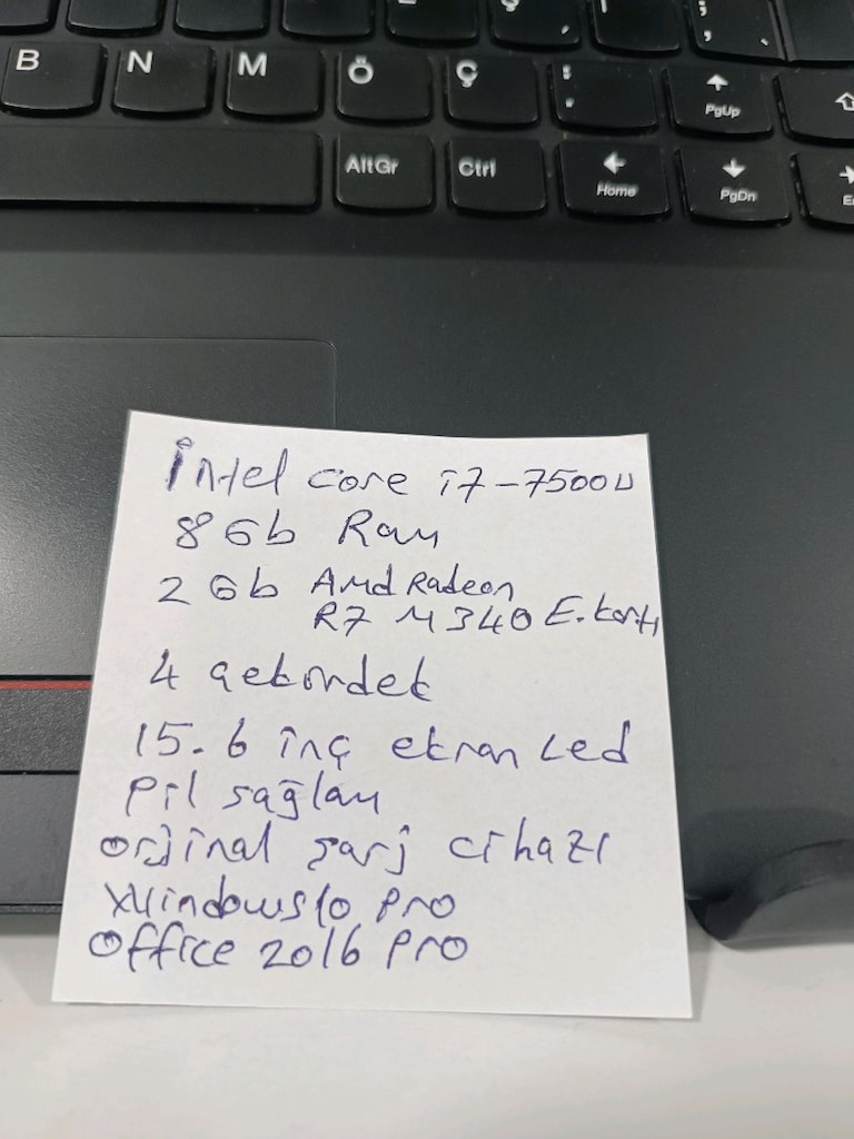 İ7 İŞLEMCİ 7.NESİL 8 GB RAM 2 GB EKRAN KARTI ORJİNAL WİNDOWS - 5