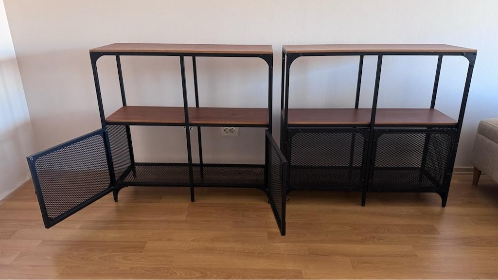 FJÄLLBO Ikea açık raf ünitesi, siyah, 100x95 cm - 11