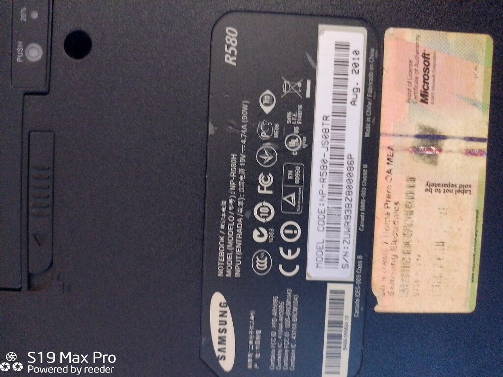 Samsung i5 laptop - 4