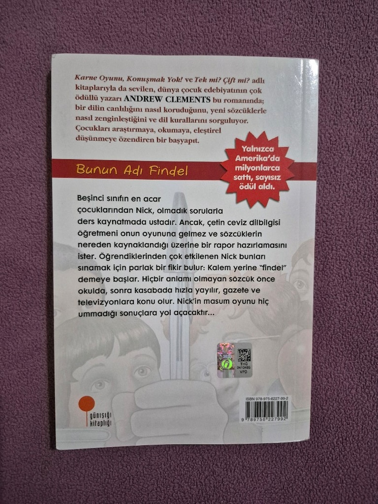 Bunun Adı Findel - Andrew Clements - 2
