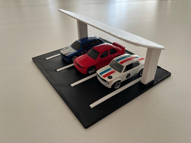 Hot Wheels 3lü garaj stand dekor