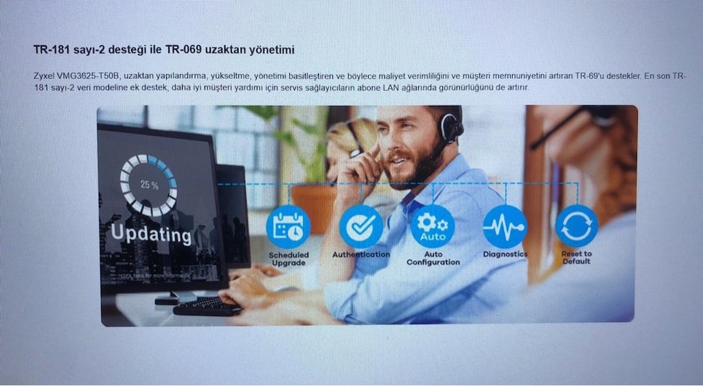 Zyxel VMG3625-T50B (VDSL) Destekli Kablosuz-AC Modem - 10