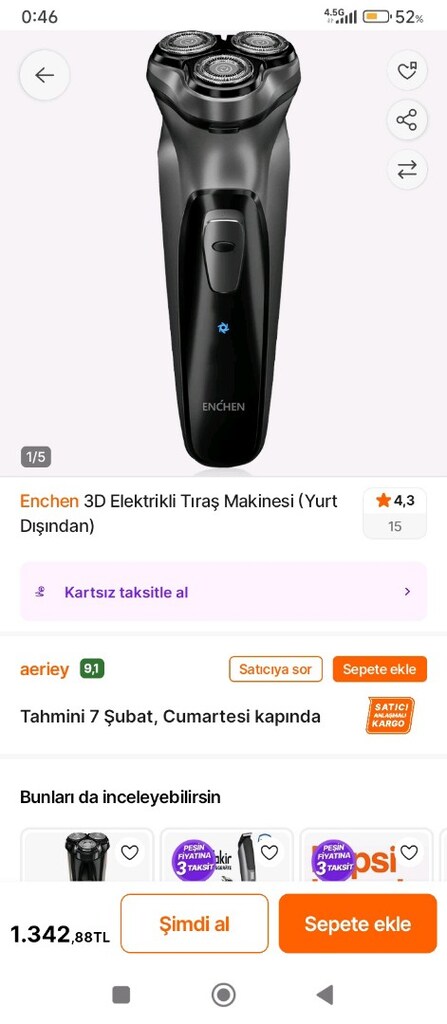 Blackstone 3D tıraş Makinesi Enchen. - 7