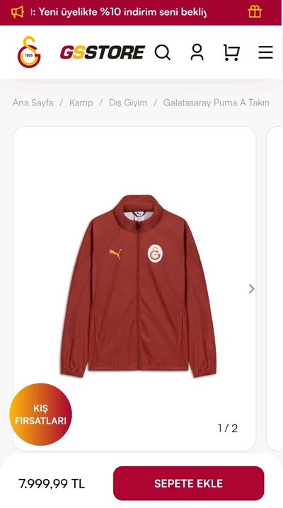 PUMA GALATASARAY A TAKIM YAĞMURLUK