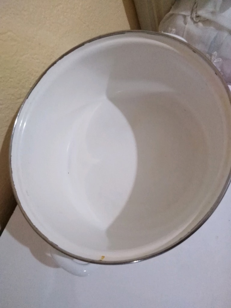 Savaşan marka, emaye tencere 24 cm genişlik az kullanılmış - 4
