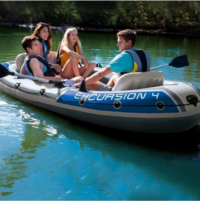 4 Kişilik Dev Bot - Intex Excursion 4 (315 cm) Kusursuz Set