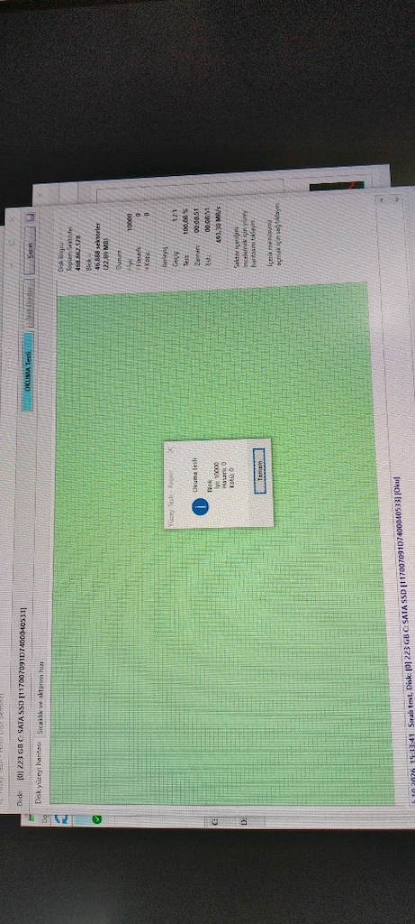 SSD 240 GB TEMİZ AZ KULLANILMIŞTIR - 10