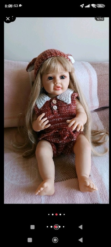 YENİ REBORN BEBEK OYUNCAK BEBEK SİLİKON BEBEK - 6