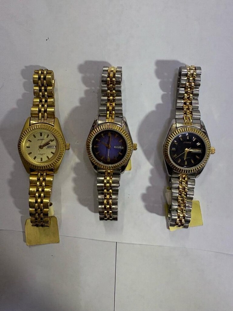 ACTIVE Gold Vintage Kadın Kol Saatleri – Gün/Ay Takvimli / Nadir Seri - 3