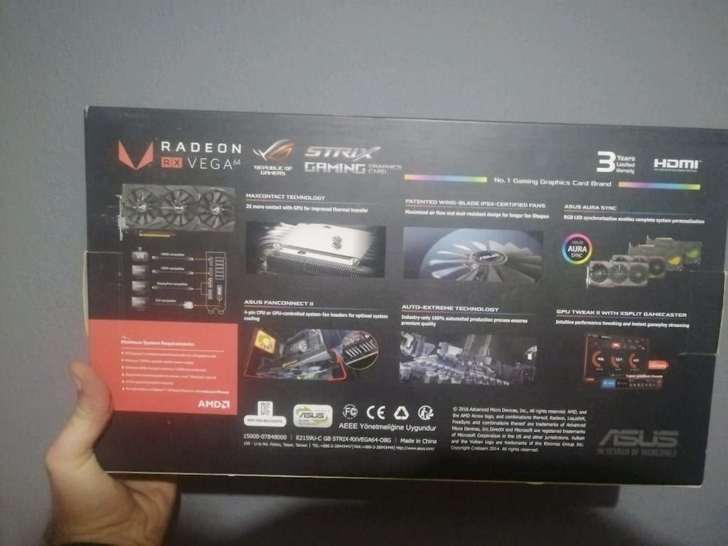 Asus Vega 64 8GB Ekran kartı - 2