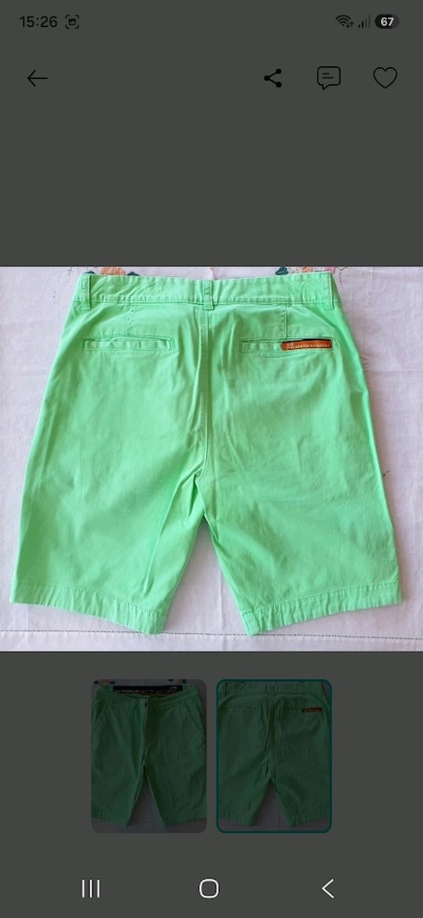SuperDry Chino Erkek Şort Beden M - 2