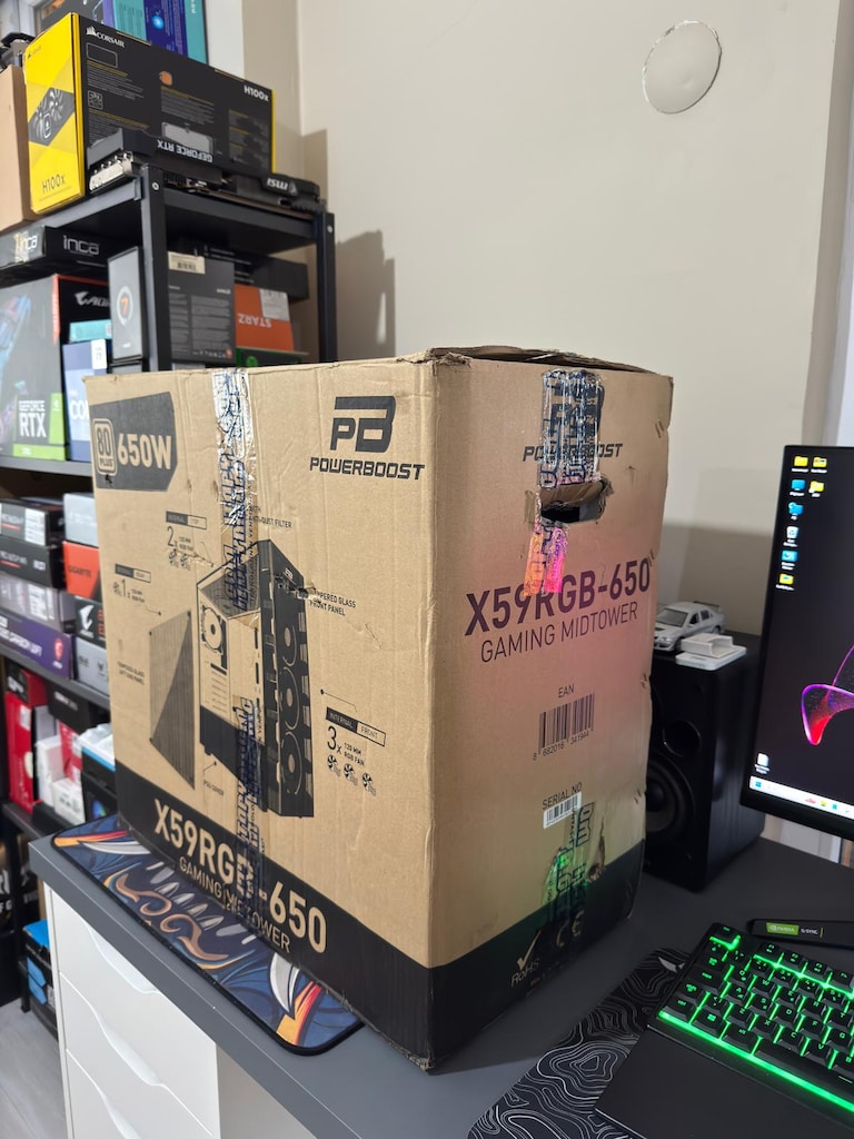 Power Boost X59RGB 6x120mm RGB Fanlı ATX Oyuncu Kasası - 5