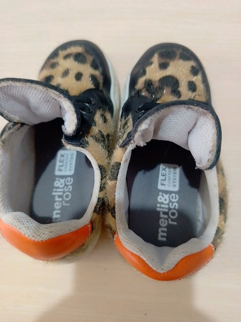 Leopar desenli Kız çocuk ayakkabı - 8