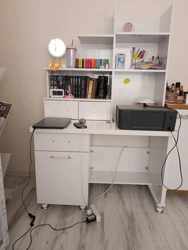 bebek beşiği çalışma masası elbise dolabı - 5