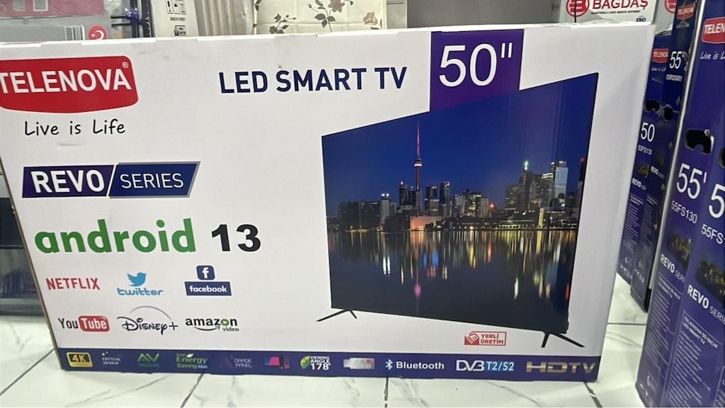 TELEVİZYON TV SIFIR KUTULARINDA TELENOVA 40-50-55 inç ANDROİD-SMART - 3