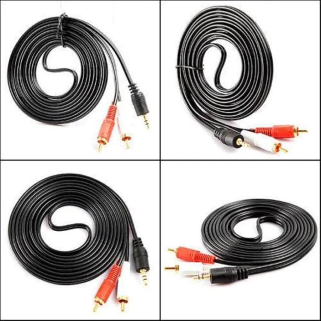 Alfais 4654 3.5 mm Stereo To 2 Rca Aux Tos Ses Kulaklık Kablosu - 3