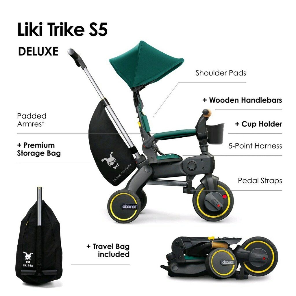 Doona Liki Trike Bebek Bisikleti S5 - Racing Green