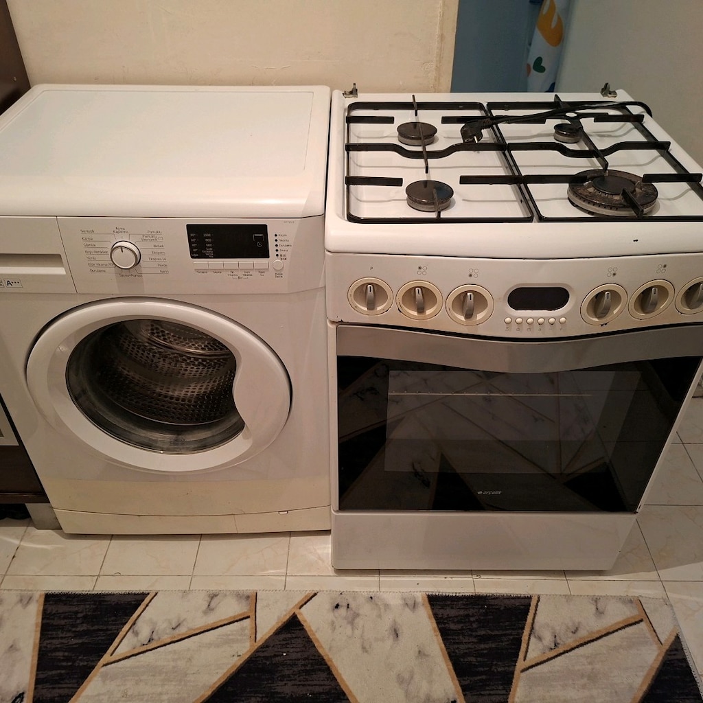 çamaşır makinesi ve doğalgazlı ocak fırın - 6