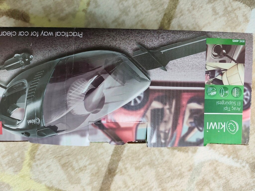 sıfır kutusunda kiwi marka araç el süpürgesi - 4