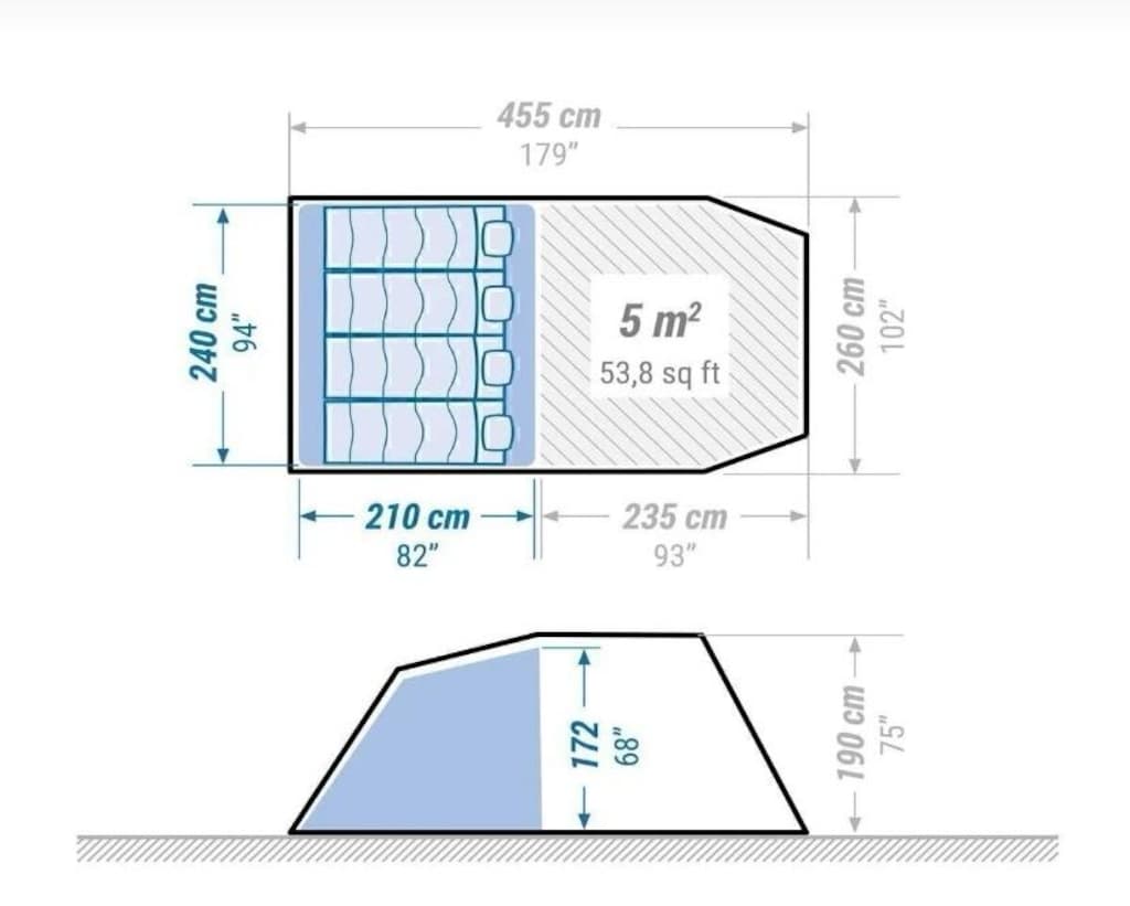 Decatlon Arpenaz Family 4.1 Çadır - 10