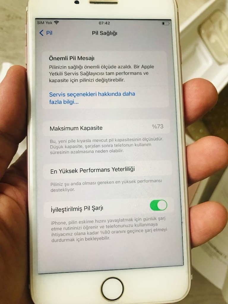 Iphone 7 Plus 32GB Tamirsiz Full Set - 7
