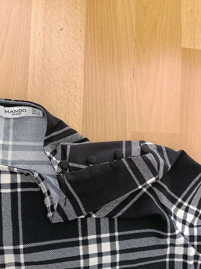 Mango Ekoseli Tunik elbise - 4