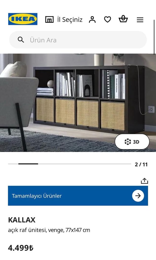 IKEA KALLAX AÇIK RAF ÜNİTESİ venge - 2
