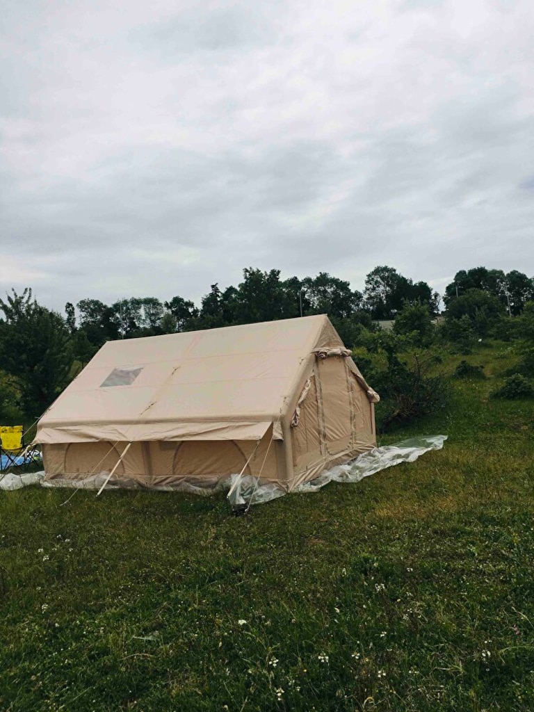 4 Mevsim Şişme Kamp Çadırı 420x320x230 Cm 12 Kişilik Şişme Çadır ROBO - 2