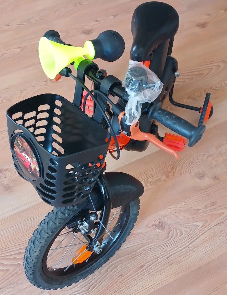 BTWİN ÇOCUK BİSİKLETİ 14 JANT DECATHLON YENİ GİBİ ÖN SEPETLİ - 2