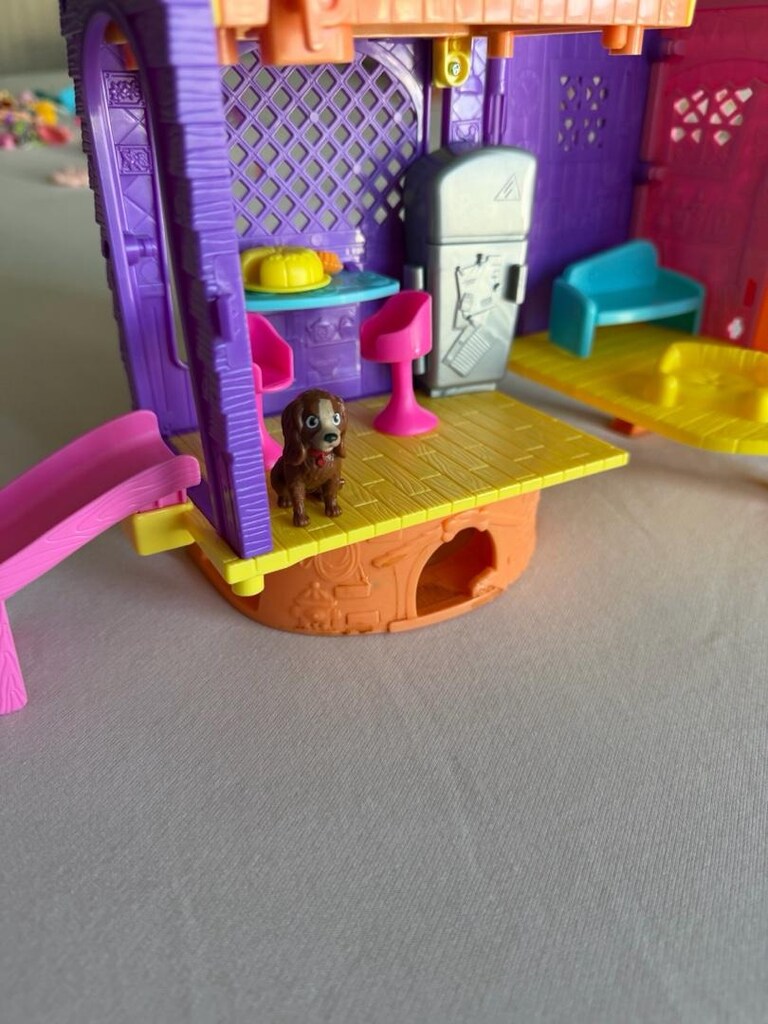 Polly Pocket ve Eğlence Dolu 2 Katlı Evi Mutfak Kaydırak 75 cm - 3