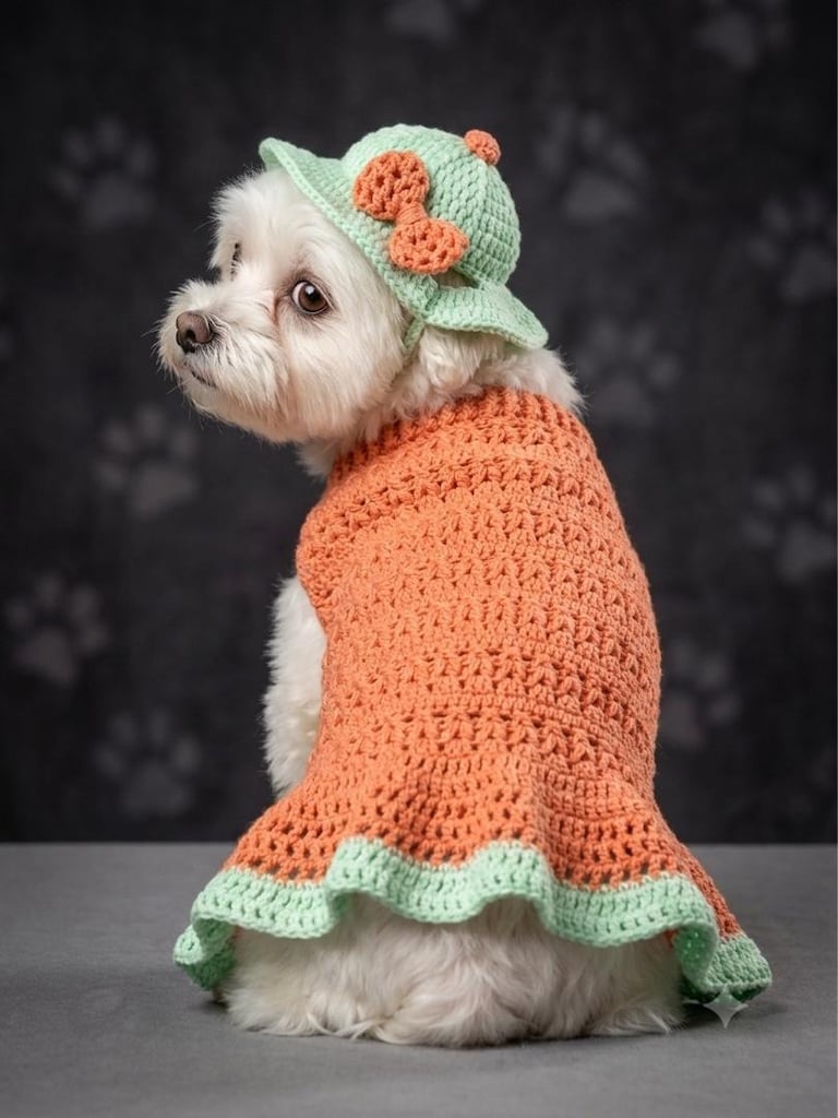 El Örgüsü Köpek Kıyafeti - 2