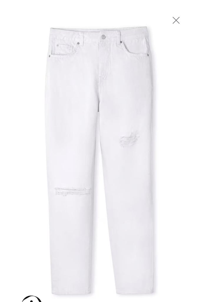 ipekyol jean kot beyaz mom fit - 8