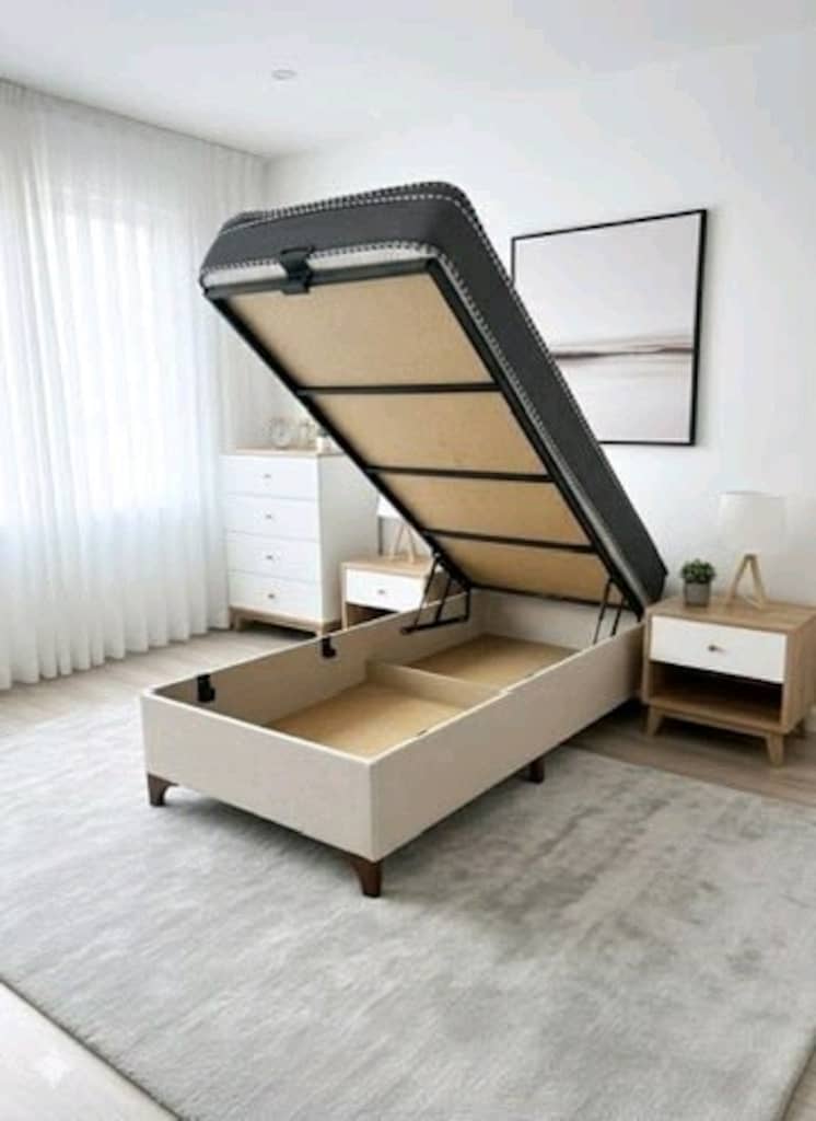 MDF Sandıklı Baza Başlık Yatak Seti - 6
