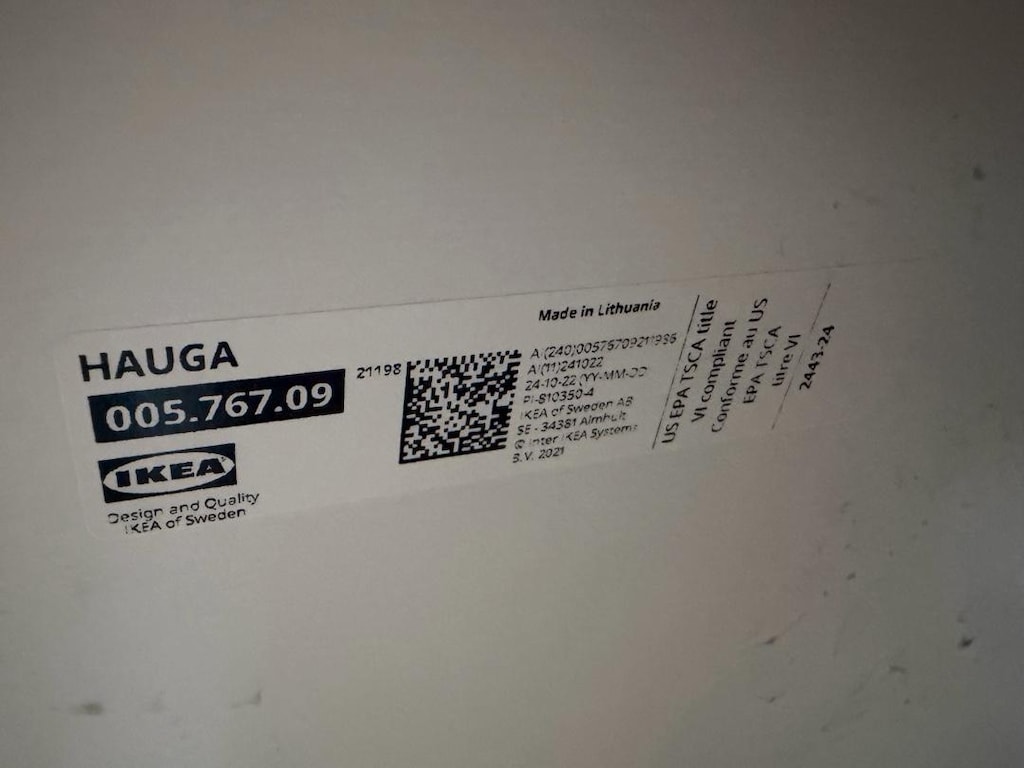 IKEA HAUGA Yemek / Çalışma Masası - Beyaz - 9