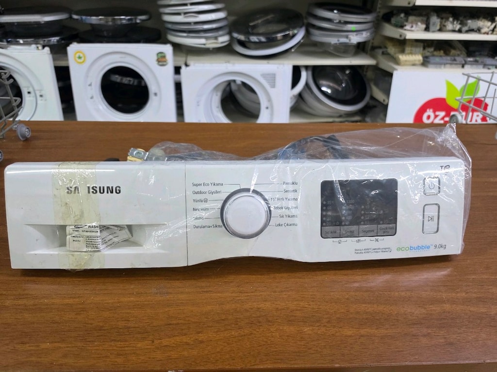 Samsung WF90F5E0W2W EcoBubble 9 kg Çamaşır Makinesi Ön Panel Kartı ve - 6