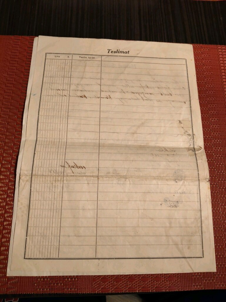 1930 Zile Noterliği - Damga Pullu & Mühürlü Orijinal Kira Mukavelesi - 8