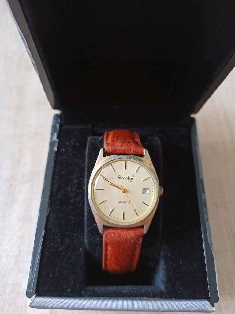 Barclay İngiliz markası vintage kol saati japon mekanizma - 6