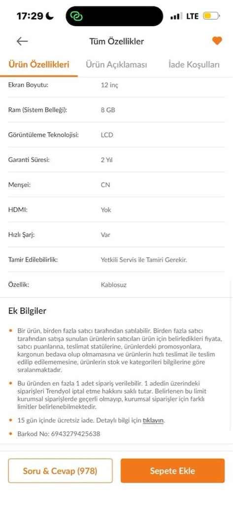 sıfır ayarında 2 aylık tablet - 3