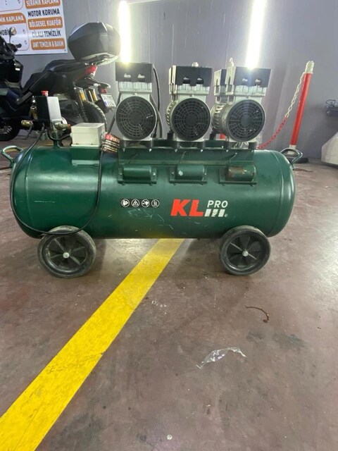 KL PRO KLK103S 100 LT Sessiz Hava Kompresörü 3 HP (3x1 HP) 8 Bar